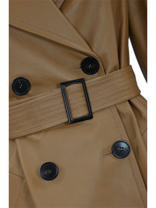 Trench in nappa Mangiaro Caramello MAX MARA STUDIO | 2426476011600001